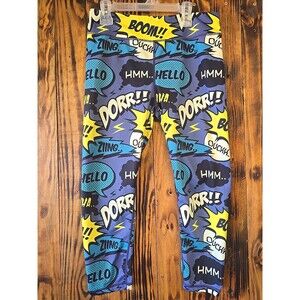 CVG Constantly Varied Gear Women's Comic Book Capri Leggings, Size Medium